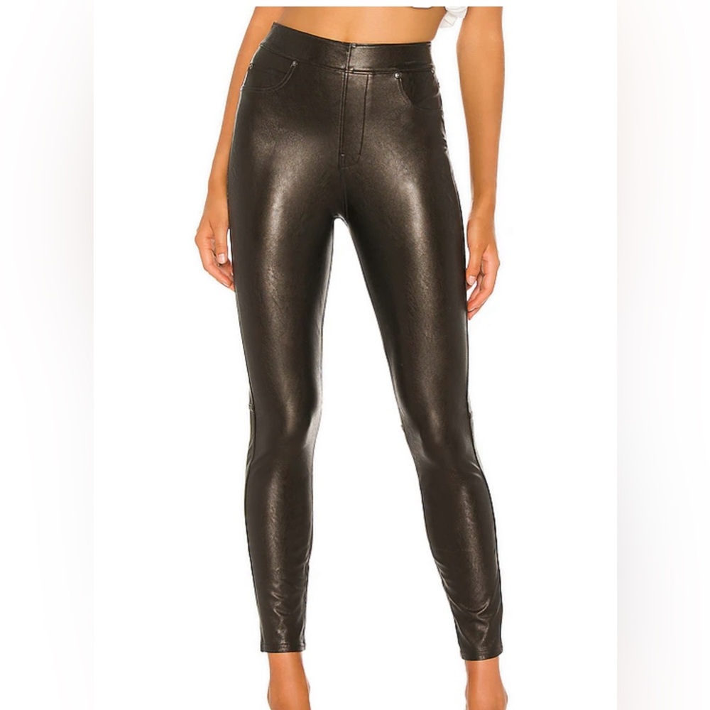 SPANX Faux leather skinny jeans NWOT